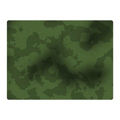 Vintage Camouflage Military Swatch Old Army Background Double Sided Flano Blanket (mini)  by Simbadda