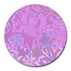 Floral Pattern Round Mousepads by Valentinaart