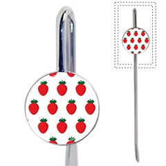 Fruit Strawberries Red Green Book Mark by Mariart