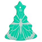 Butterfly Cut Out Flowers Christmas Tree Ornament (Two Sides) Back