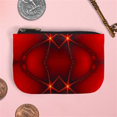 Impressive Red Fractal Mini Coin Purses by Simbadda