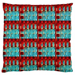 Architectural Abstract Pattern Large Flano Cushion Case (two Sides) by Simbadda