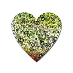 Chaos Background Other Abstract And Chaotic Patterns Heart Magnet by Nexatart