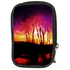 Fall Forest Background Compact Camera Cases by Nexatart