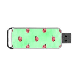 Pretty Background With A Ladybird Image Portable Usb Flash (two Sides) by Nexatart