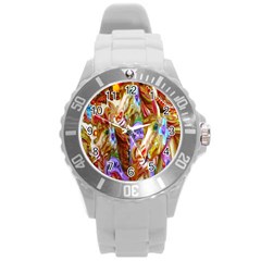 3 Carousel Ride Horses Round Plastic Sport Watch (l) by Nexatart