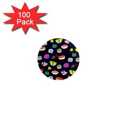 Japanese Food Sushi Fish 1  Mini Magnets (100 Pack)  by Mariart