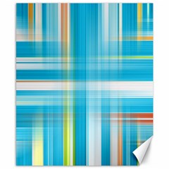 Lines Blue Stripes Canvas 8  X 10  by Mariart