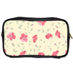 Seamless Flower Pattern Toiletries Bags 2-side by TastefulDesigns