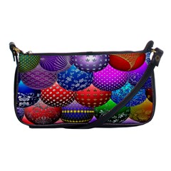 Fun Balls Pattern Colorful And Ornamental Balls Pattern Background Shoulder Clutch Bags by Nexatart