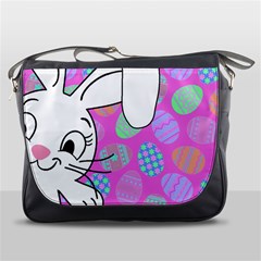 Easter Bunny  Messenger Bags by Valentinaart