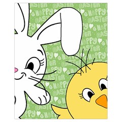 Easter Bunny And Chick  Drawstring Bag (small) by Valentinaart