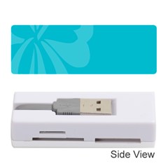 Hibiscus Sakura Scuba Blue Memory Card Reader (stick)  by Mariart