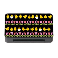 Easter - Chick And Tulips Memory Card Reader With Cf by Valentinaart