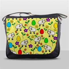 Easter Lamb Messenger Bags by Valentinaart