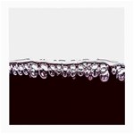 Bubbles In Red Wine Medium Glasses Cloth (2-Side) Back