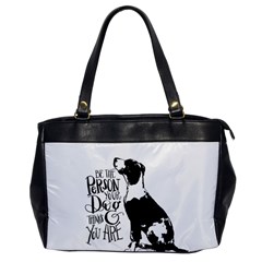 Dog Person Office Handbags by Valentinaart