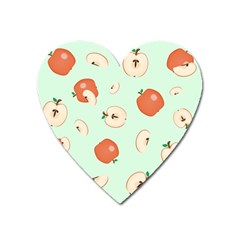 Apple Fruit Background Food Heart Magnet by Nexatart