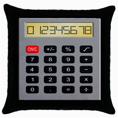 Calculator Throw Pillow Case (black) by Mariart