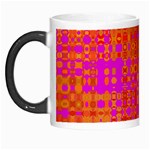 Pink Orange Bright Abstract Morph Mugs Left