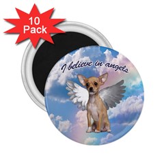 Angel Chihuahua 2 25  Magnets (10 Pack)  by Valentinaart