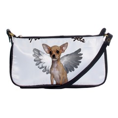 Angel Chihuahua Shoulder Clutch Bags by Valentinaart