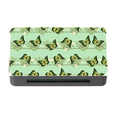 Green Butterflies Memory Card Reader With Cf by linceazul