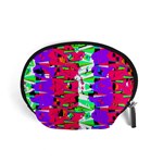 Colorful Glitch Pattern Design Accessory Pouches (Small)  Front