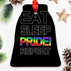 Eat Sleep Pride Repeat Ornament (bell) by Valentinaart