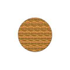 Delicious Burger Pattern Golf Ball Marker (10 Pack) by berwies