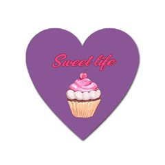 Sweet Life Heart Magnet by Valentinaart