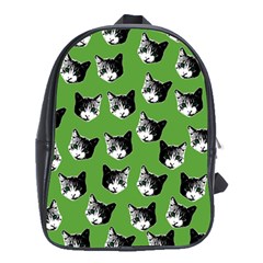 Cat Pattern School Bags (xl)  by Valentinaart