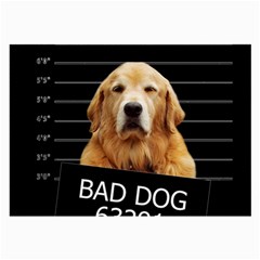 Bad Dog Large Glasses Cloth (2-side) by Valentinaart