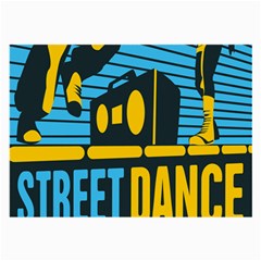 Street Dance R&b Music Large Glasses Cloth (2-side) by Mariart