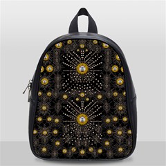 Lace Of Pearls In The Earth Galaxy Pop Art School Bags (small)  by pepitasart