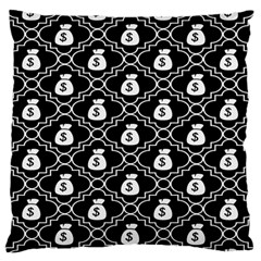 Dollar Money Bag Large Flano Cushion Case (one Side) by Mariart