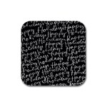 Happy Holidays Rubber Square Coaster (4 pack)  Front