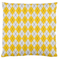 Plaid Pattern Large Flano Cushion Case (one Side) by Valentinaart