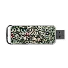 Love Portable Usb Flash (one Side) by JellyMooseBear