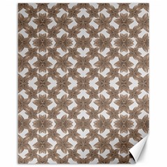 Stylized Leaves Floral Collage Canvas 16  X 20   by dflcprints