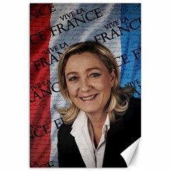 Marine Le Pen Canvas 20  X 30   by Valentinaart