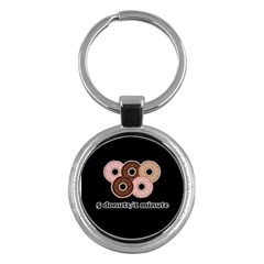 Five Donuts In One Minute  Key Chains (round)  by Valentinaart