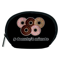 Five Donuts In One Minute  Accessory Pouches (medium)  by Valentinaart