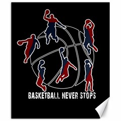 Basketball Never Stops Canvas 20  X 24   by Valentinaart