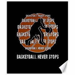 Basketball Never Stops Canvas 20  X 24   by Valentinaart