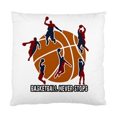 Basketball Never Stops Standard Cushion Case (one Side) by Valentinaart