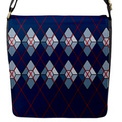 Diamonds And Lasers Argyle  Flap Messenger Bag (s) by emilyzragz