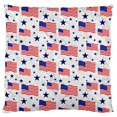 Flag Of The Usa Pattern Large Cushion Case (one Side) by EDDArt