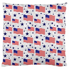 Flag Of The Usa Pattern Standard Flano Cushion Case (one Side) by EDDArt