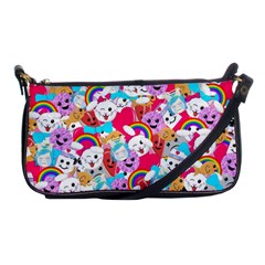 Cute Cartoon Pattern Shoulder Clutch Bags by Nexatart